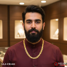 1 Gram Gold Plated Pokal With Nawabi Antique Design Chain For Men - CH - 003
