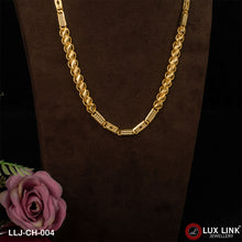 1 Gram Gold Plated Fashionable Design Kohli Nawabi Chain For Men - CH - 004
