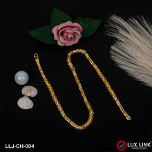 1 Gram Gold Plated Fashionable Design Kohli Nawabi Chain For Men - CH - 004