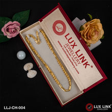 1 Gram Gold Plated Fashionable Design Kohli Nawabi Chain For Men - CH - 004