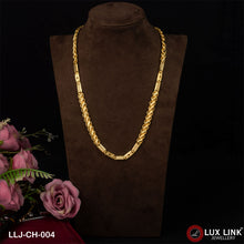 1 Gram Gold Plated Fashionable Design Kohli Nawabi Chain For Men - CH - 004