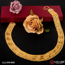 1 Gram Gold Plated Line Pokal Finely Detailed Design Chain For Men - CH - 005