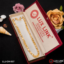 1 Gram Gold Plated Pokal With Nawabi Gorgeous Design Chain For Men - CH - 007