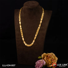 1 Gram Gold Plated Pokal With Nawabi Gorgeous Design Chain For Men - CH - 007