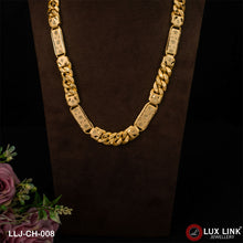 1 Gram Gold Forming Long Nawabi with Pokel Chain for Man - CH - 008