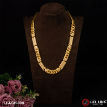 1 Gram Gold Forming Long Nawabi with Pokel Chain for Man - CH - 008