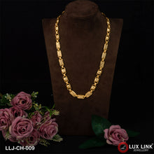 1 Gram Gold Plated 2 In 1 Nawabi Finely Detailed Design Chain For Men - CH - 009