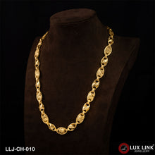 1 Gram Gold Plated Funky Design Kohli Chain for Men - CH - 010