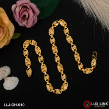 1 Gram Gold Plated Funky Design Kohli Chain for Men - CH - 010