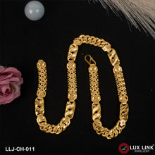 1 Gram Gold Plated Awesome Design Kohli Pokal Chain For Men - CH - 011