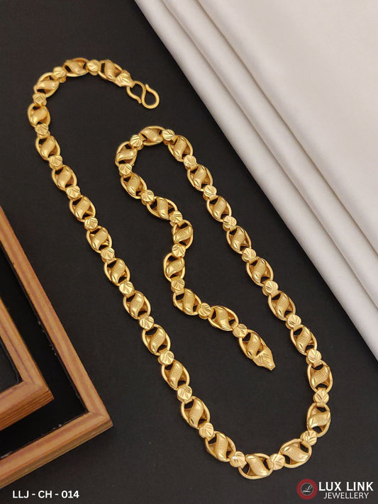 Classical Oval with Heart Design Kadi Chain For Men - CH - 014