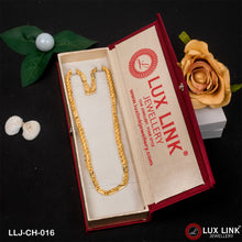 1 Gram Gold Plated Kohli With Nawabi Artisanal Design Chain for Men - CH - 016