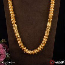 Rajwadi with Diamond Finely Detailed Design Gold Plated Chain for Men - CH - 018