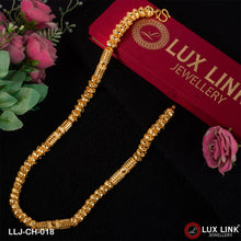 Rajwadi with Diamond Finely Detailed Design Gold Plated Chain for Men - CH - 018