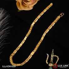 1 Gram Gold Plated Nawabi Kohli Antique Design Chain for Men - CH - 020