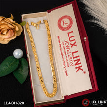 1 Gram Gold Plated Nawabi Kohli Antique Design Chain for Men - CH - 020