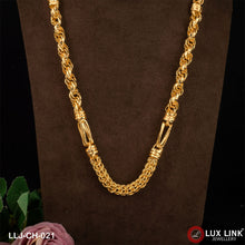 1 Gram Gold Plated Rajwadi Cute Design Best Quality Chain For Men - CH - 021