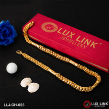 1 Gram Gold Plated Rajwadi Designer Design Best Quality Chain For Men - CH - 025