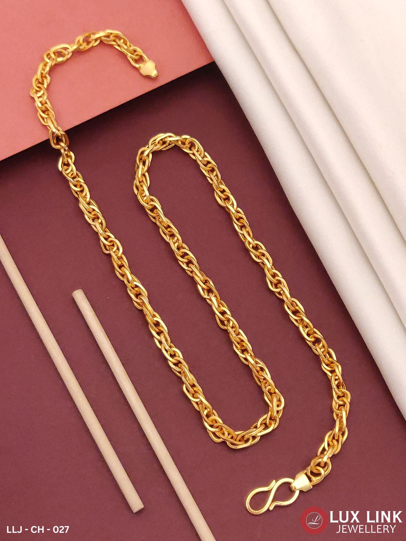 Gold Plated Lovely Design High-Quality Chain for Men - CH - 027