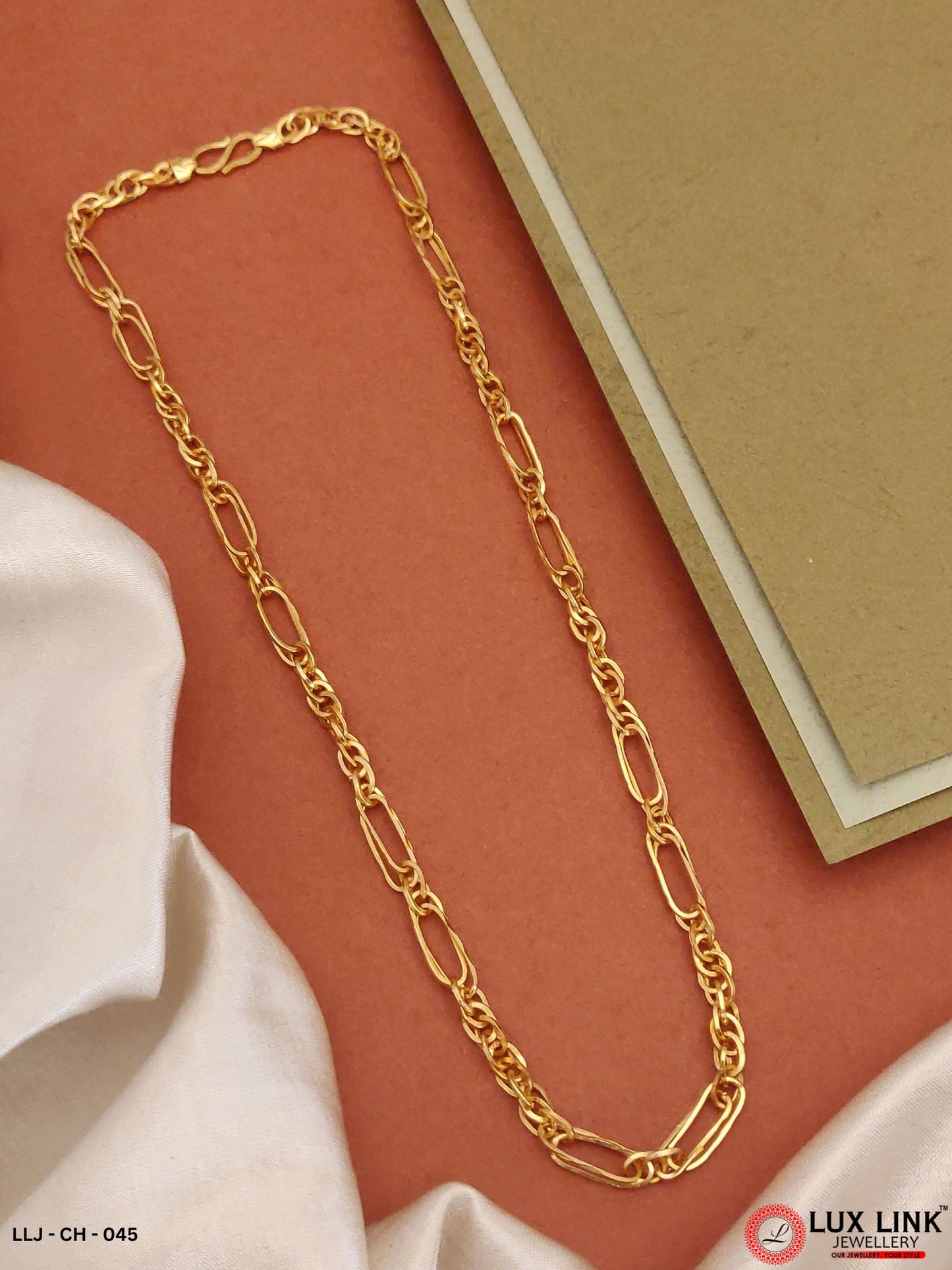 Beautiful Design Premium-Grade Quality Golden Color Chain for Men -CH-045