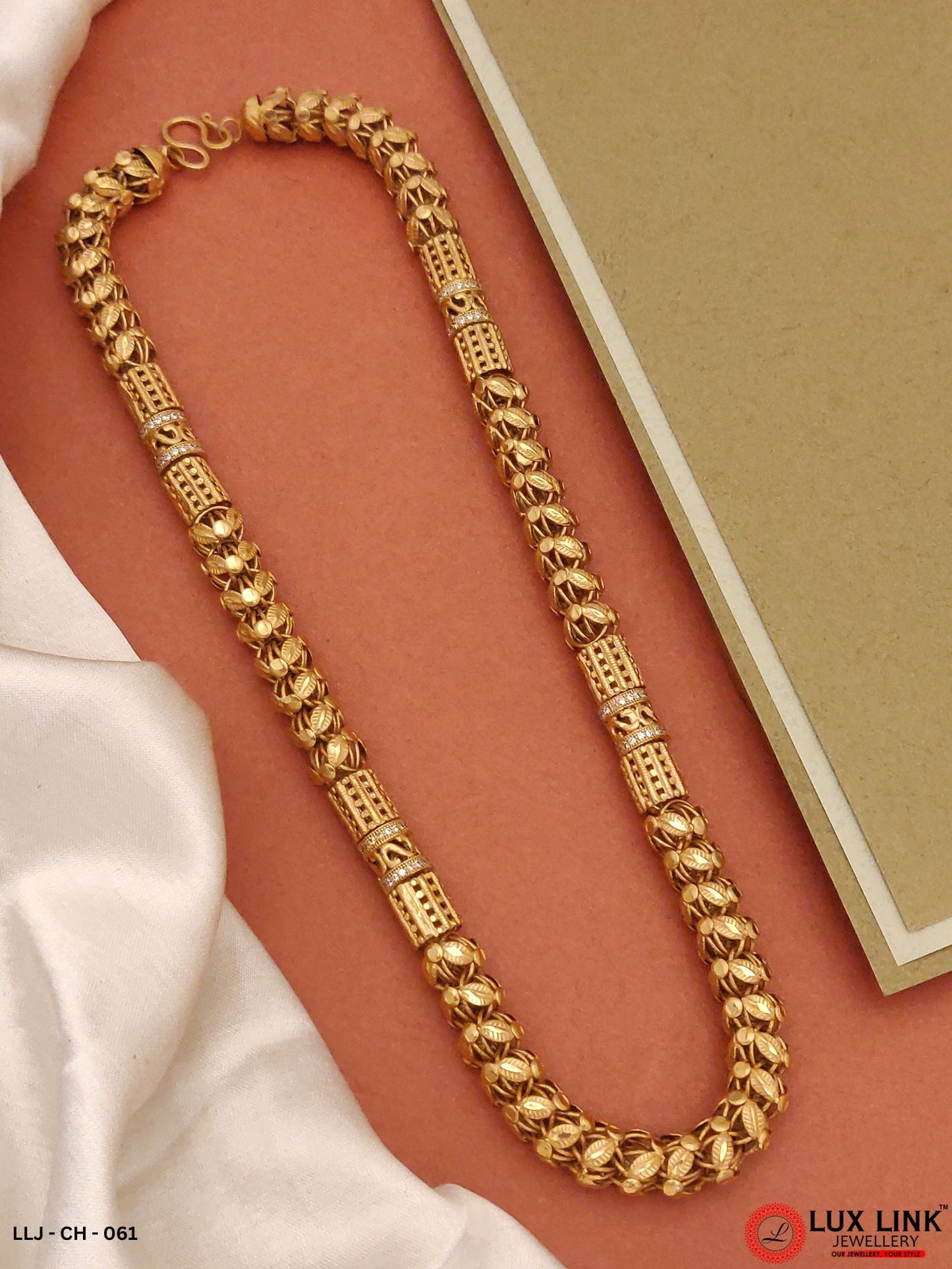 Superior Rajwadi with Diamond Best Quality Chain for Men -CH-061