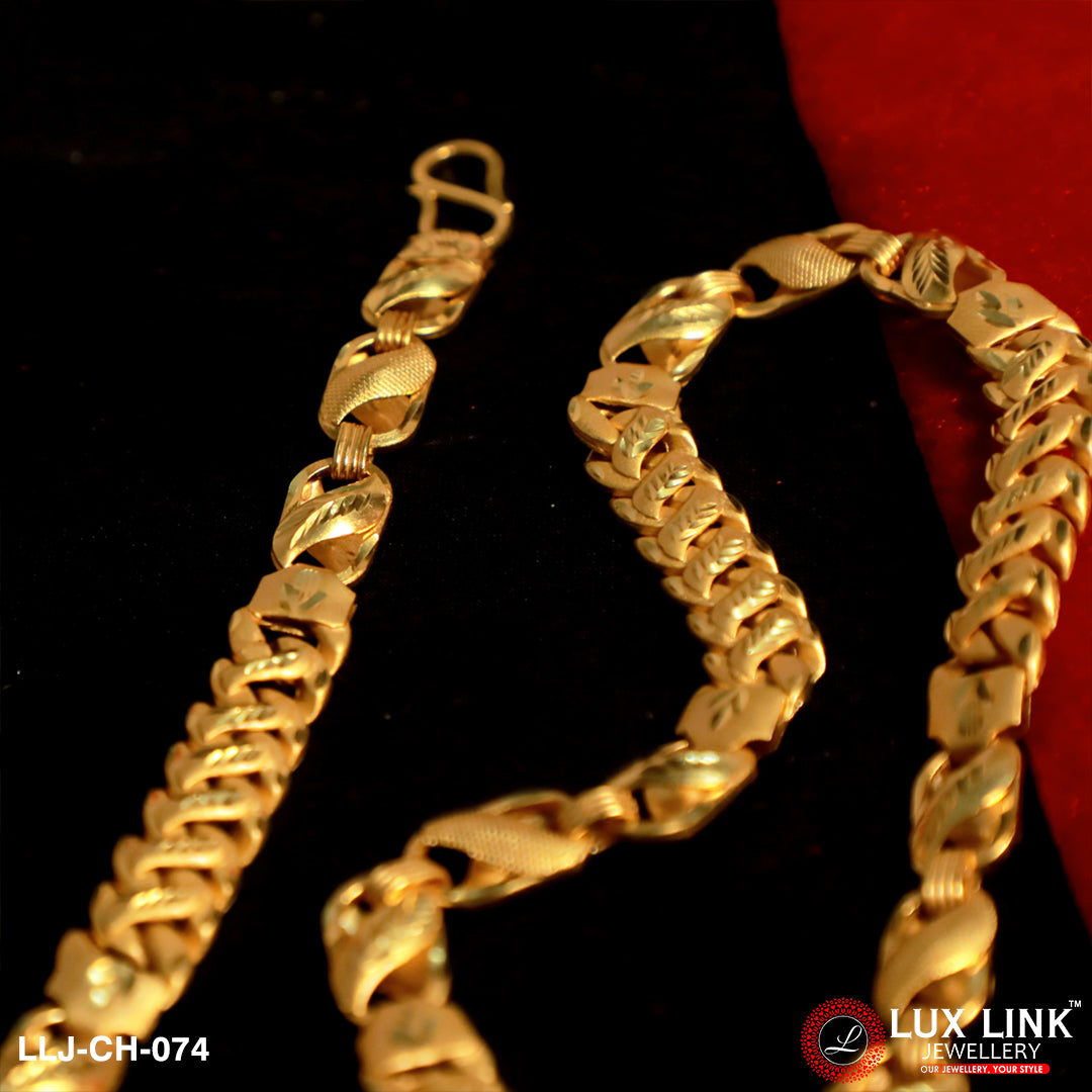 1 Gram Gold Forming 2 In 1 Latest Design High-quality Chain For Men -CH-074