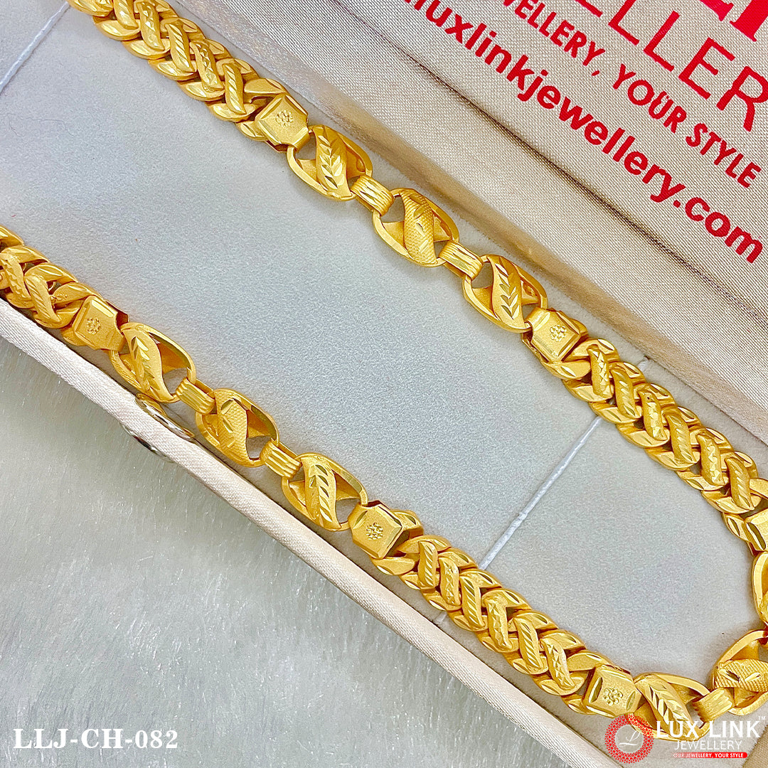 1 Gram Gold Forming Latest Design High-quality Chain For Men -CH-082