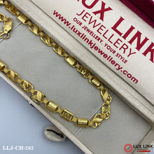 2 In 1 Sophisticated Design Gold Plated Chain For Men - CH - 203