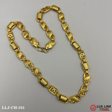 2 In 1 Sophisticated Design Gold Plated Chain For Men - CH - 203