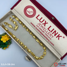 3 In 1 Attention-Getting Design Gold Plated Kohli Chain For Men - CH - 204