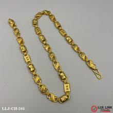 3 In 1 Exclusive Design Gold Plated Nawabi Chain for Men - CH - 205