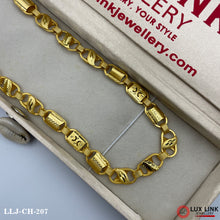 2 In 1 Amazing Design Gold Plated Chain For Men - CH - 207