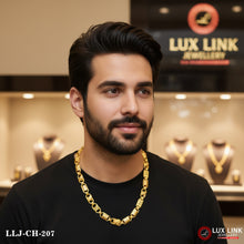 2 In 1 Amazing Design Gold Plated Chain For Men - CH - 207