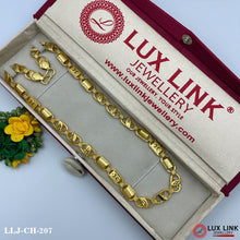 2 In 1 Amazing Design Gold Plated Chain For Men - CH - 207