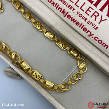 2 In 1 Extraordinary Design Gold Plated Chain For Men - CH - 208