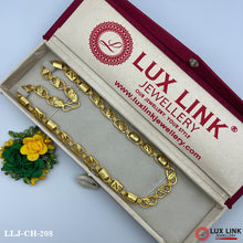2 In 1 Extraordinary Design Gold Plated Chain For Men - CH - 208