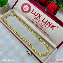 Extraordinary Design Gold Plated Biscuit Chain for Men - CH- 214