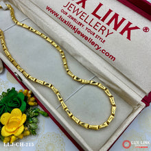 Awesome Design Gold Plated Box Link  Chain for Men - CH- 215