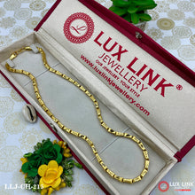 Awesome Design Gold Plated Box Link  Chain for Men - CH- 215