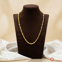 Yellow gold Plated Rope Chain Necklace For Men CH -221
