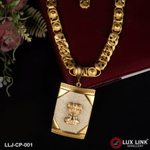 Mudra Fashionable Design Gold Plated Chain Pendant Combo for Men (CP-001)