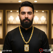 Mudra Fashionable Design Gold Plated Chain Pendant Combo for Men (CP-001)