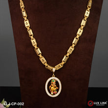 1 Gram Gold Plated Kashtbhanjan Dev Popular Design Pendant With Chain for Men (CP-002)