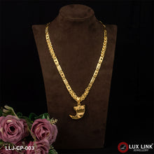1 Gram Gold Plated Lion Nail Latest Design Chain Pendant Combo For Men (CP-003)