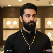 1 Gram Gold Formig Krishna With Diamond Best Quality Chain Pendant Combo (CP - 005)