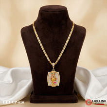 1 Gram Gold Plated Kastbhanjan Dev Pendant With Chain for Men PD -010