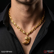 1 Gram Gold Plated Lion Nail Latest Design Chain Pendant Combo For Men PD -015