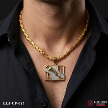 leopard-inspired Trending Design Gold Plated Chain Pendant Combo for Men CP -017
