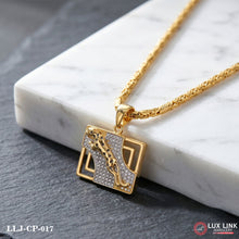 leopard-inspired Trending Design Gold Plated Chain Pendant Combo for Men CP -017