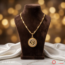 Gold Plated Om Delicate Design Chain Pendant Combo For Men CP -022